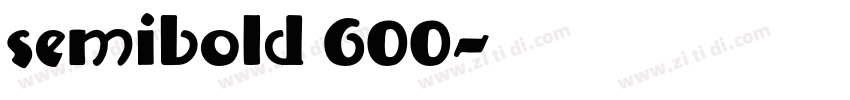 semibold 600字体转换 semibold 600字体转换
